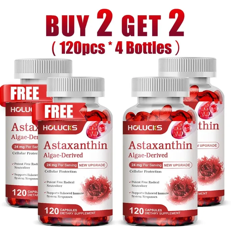 1 Alana 1 Bedava! Astaksantin 24mg Cilt ve Göz Sağlığı Takviyesi Yaşlanma Karşıtı ve UV Savunması Göz Yorgunluğunu Azaltır — image 9