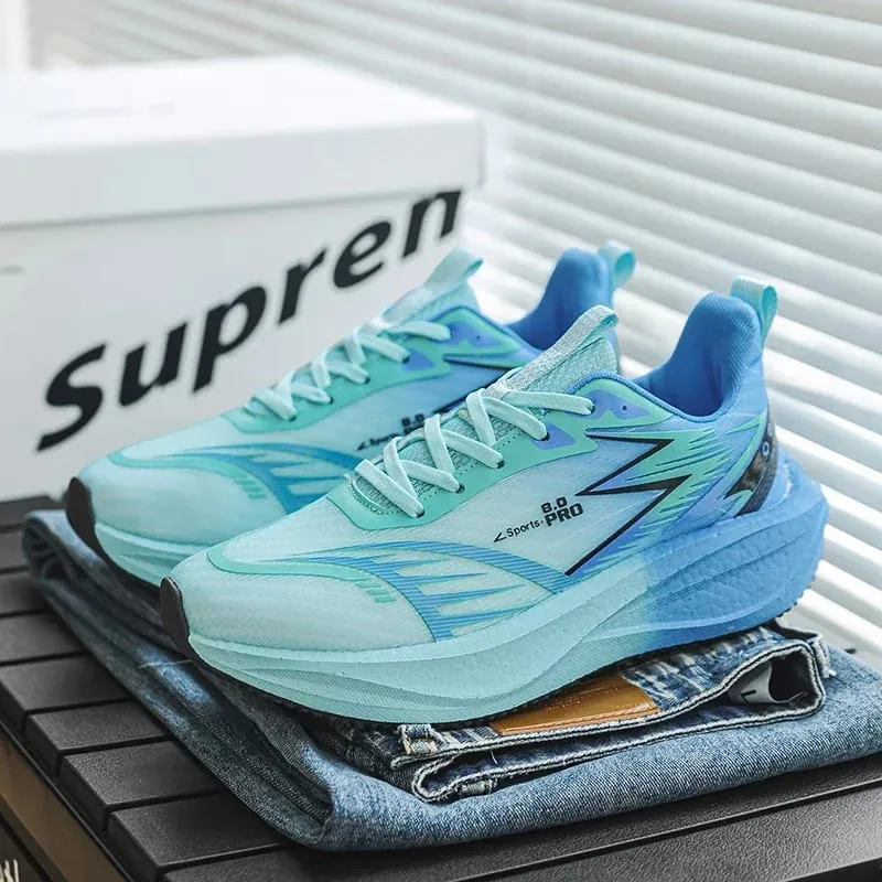 Men Marathon Running Shoes Carbon Plate Sports Sneakers Breathable Lightweight Comfortable Antiskid Casual Athletic Shoes New