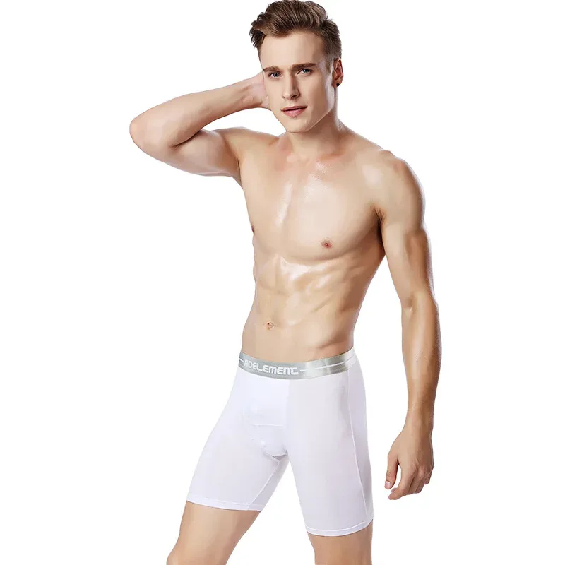 Tamanho grande XL-7XL boxers masculinos shorts modal roupa interior homem respirável bolsa calcinha meio longo perna cueca masculino cueca hombre — image 16