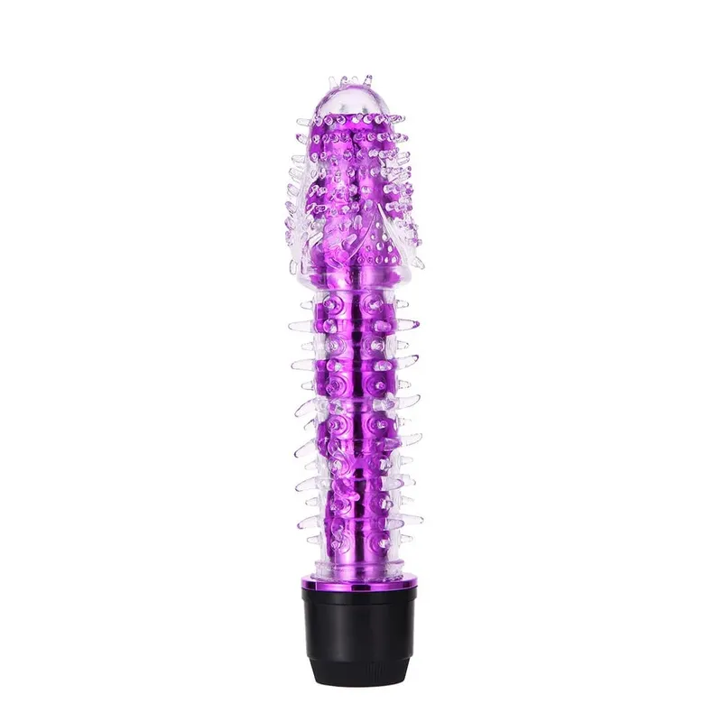 Small Bald Vibrators G-Spot Vibrator for Women Realistic Jelly Dildo with Thorn Dragon Beard Clitoris Stimulator Adult Sex Toys — image 15