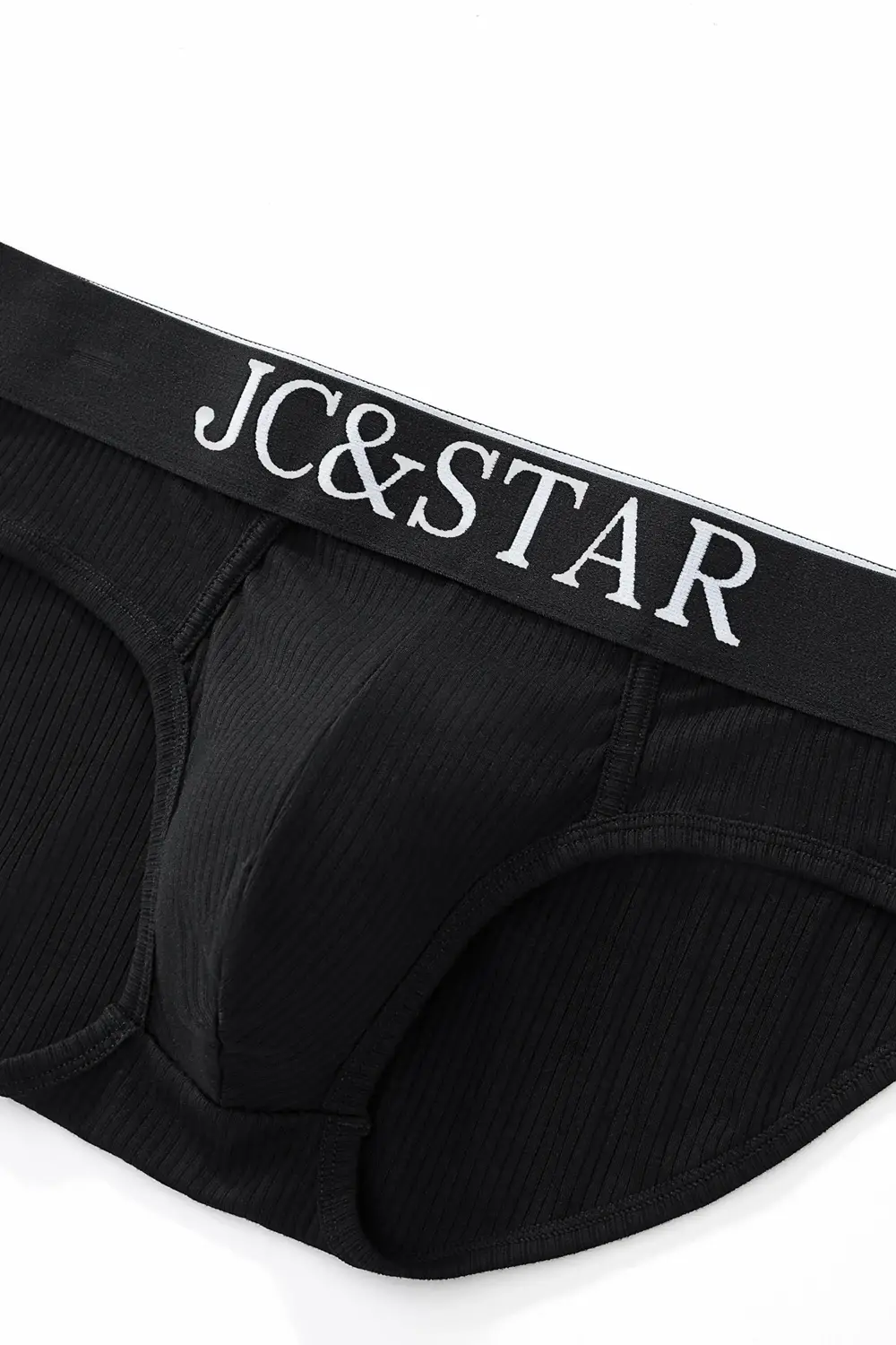 Slip intimo da uomo sexy dal design atletico dal taglio alto Mutande da uomo in cotone a costine Comfort sportivo Slip bikini da uomo Slip tanga — image 36
