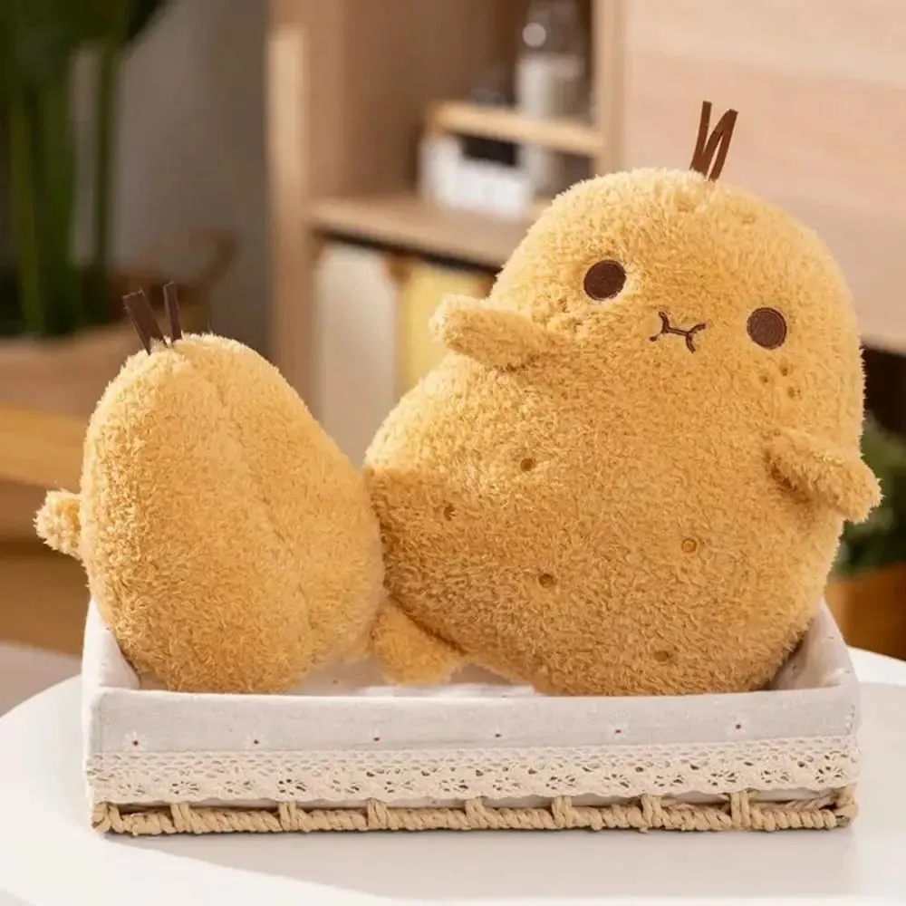 PP Cotton Small Potato Plush Doll Fluffy Soft Funny Food Plush Doll Cartoon Plush Stuffed Plant Spud Throw Pillow