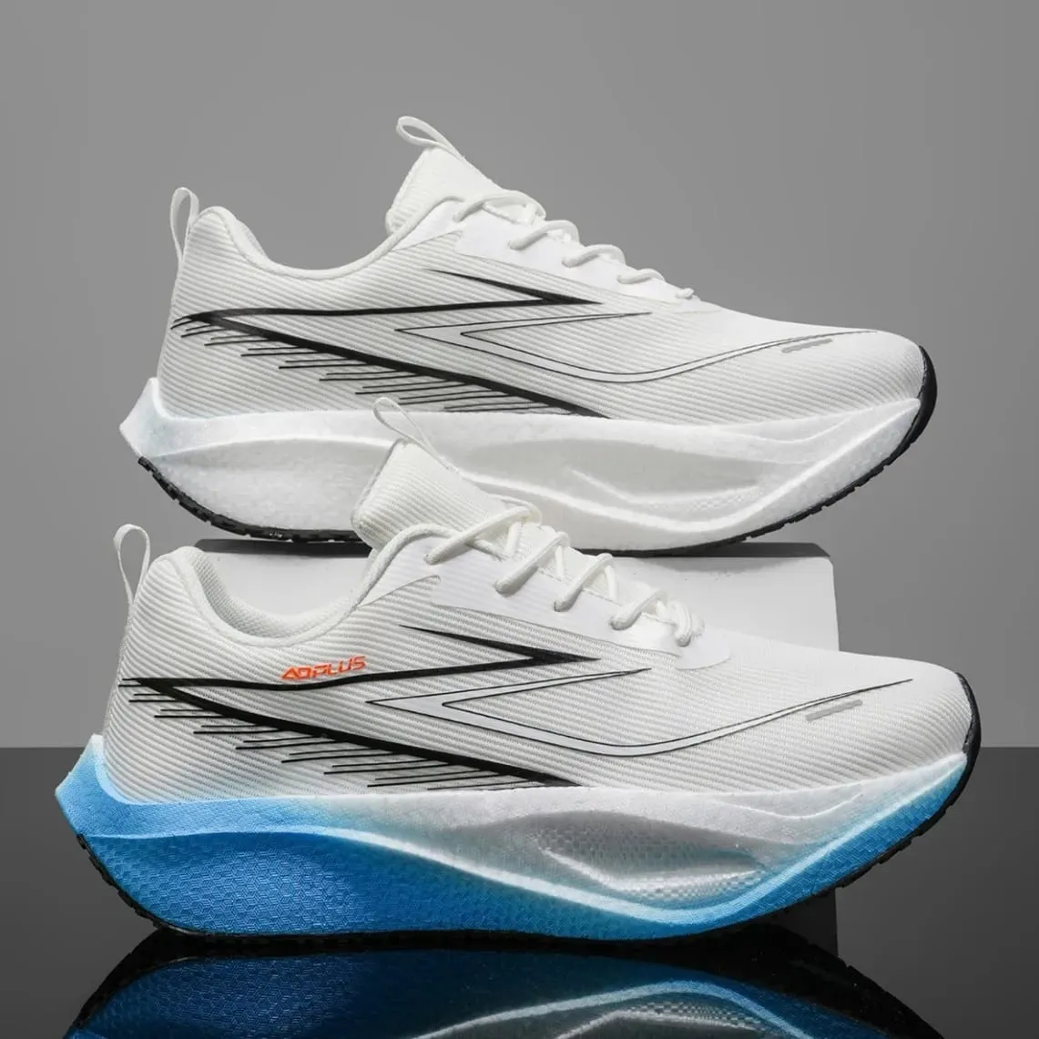 Men Women Carbon Plate Running Shoes Marathon Air Cushion Breathable Lightweight Athletic Walking Sports Sneakers — image 3