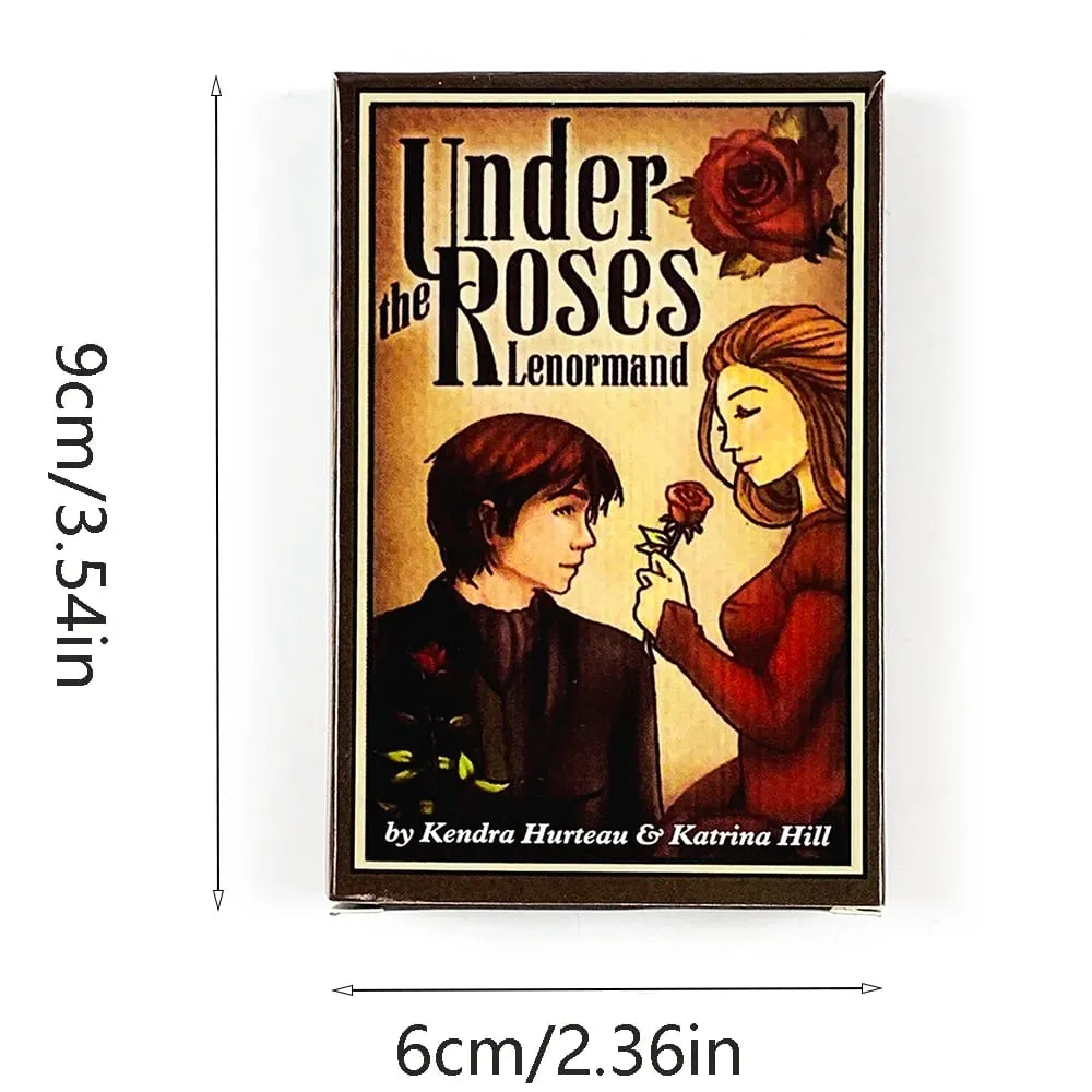 Under The Roses Lenormand Cards 39 Cards Vintage Love Story Divination Deck Romantic Relationship Cards Game for Soul Reading — image 6