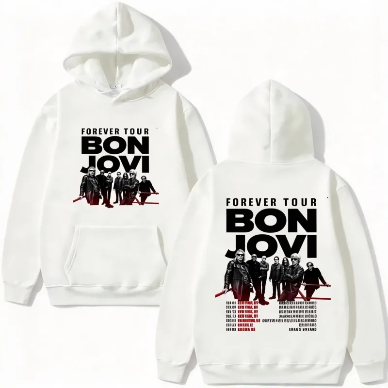 2026 Hoodie Men Vintage Rock Band Group Poster Tour Date Text Art Print Sweatshirt Aesthetic Hip Hop Oversized Long Sleeve Tops — image 8