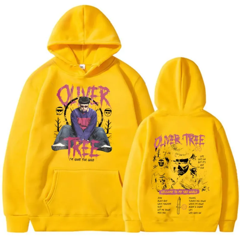 Oliver Tree Hoodies A vida continua 1993-2026 fãs presente pullovers roupas masculinas moda hip hop oversized casual moletom com capuz