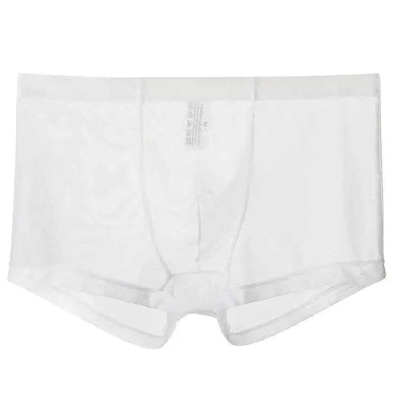 Ondergoed Transparante Boxers Ardennen Ijs Zijde Doorzichtige Onderbroeken Sexy Slips Lage Taille Slipje Lingerie Intimates — image 8