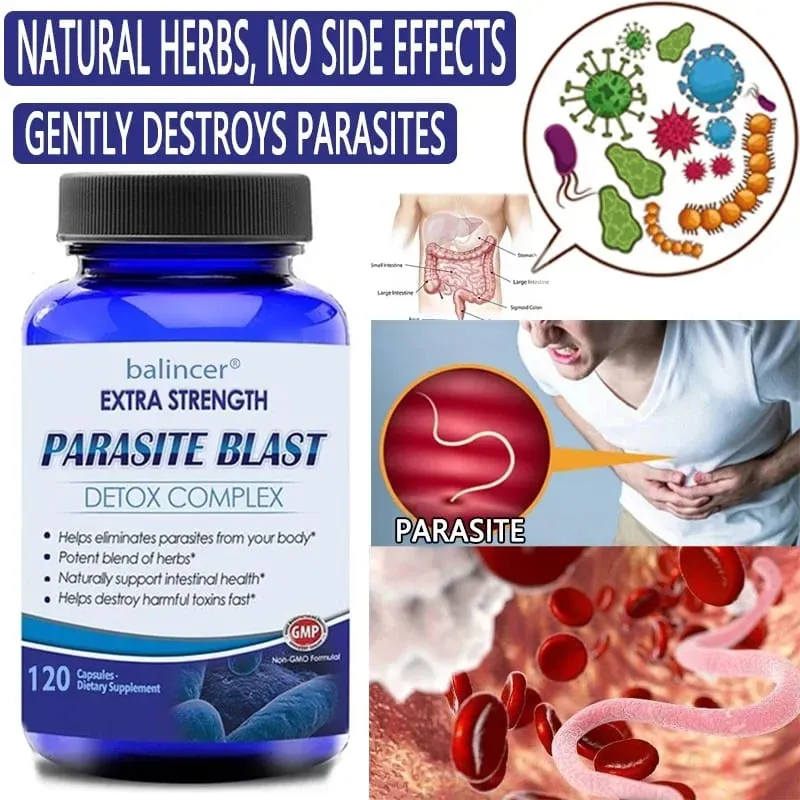 Kompleks Pembersih Badan Detoks Parasit dengan Zink Kranberi & Sokongan Bawang Putih Membersihkan Kesihatan Usus Meningkatkan Imuniti Tambahan — image 3