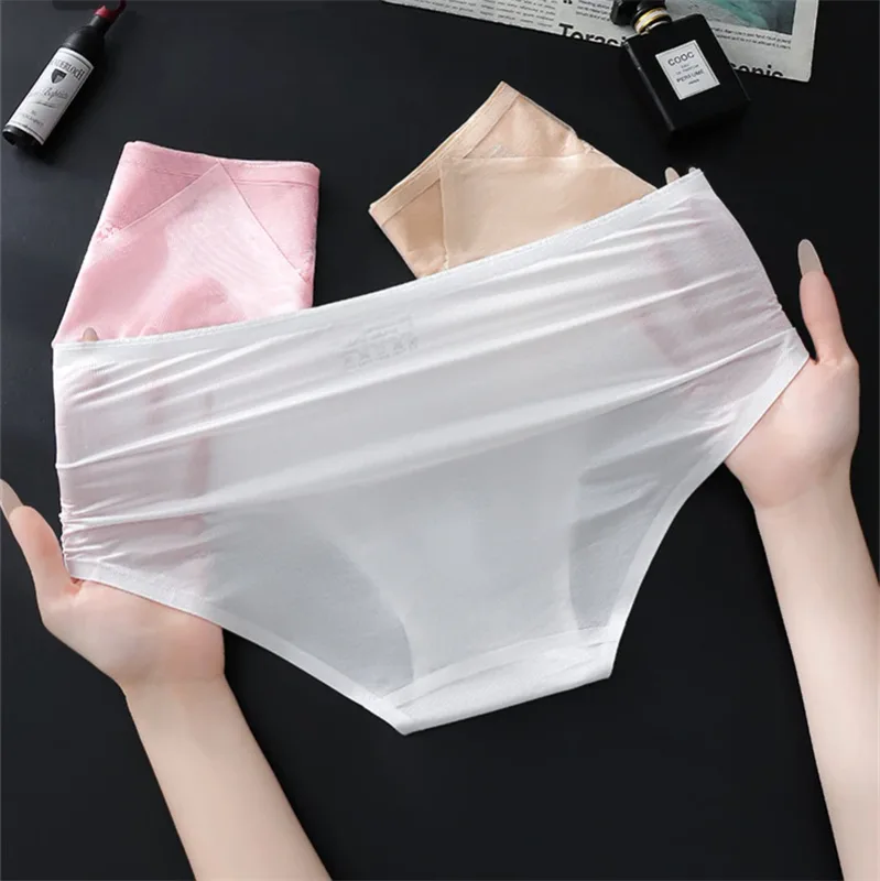 Thin men's underwear ice silk cuecas masculino 3D punching sexys tøy men cueca die splicing without trace calzoncillos hombre — image 6
