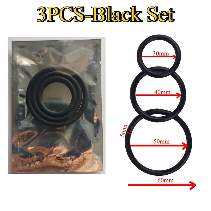 1/3pcs Soft Silicone Penis Locking Rings Sex Toys For Adult Men Delay Ejaculation Beginners Long Lasting Cock Ring for Male 18+