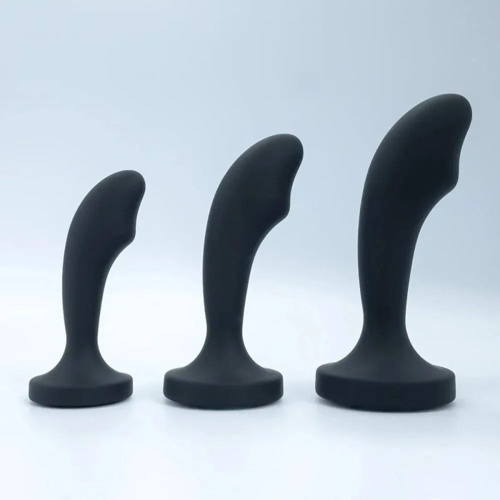 Silicone Anal Plug for Women 3 Sizes Butt Plug Crystal Base Anal Sex Toys For Woman Men Anus Dilator Stimulation Trainer Adults — image 5