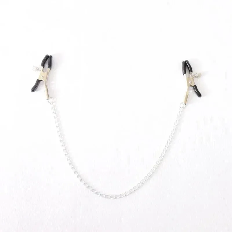 4 Style Steel Nipple Clamps With Chain Bdsm Bondage Slave Fetish Nipple Labia Clitoris Stimulator Sex Toys For Women Sexy Toys — image 2