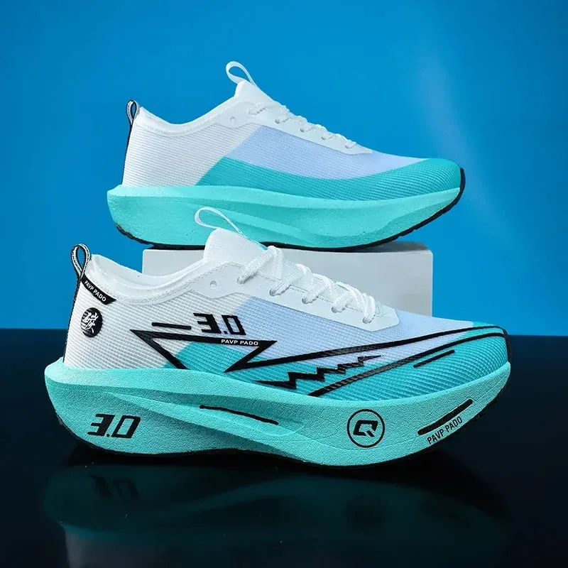 Carbon Plate Marathon Running Shoes Men Women Breathable Lightweight Shock Absorbing Non Slip Sports Athletic Sneakers New