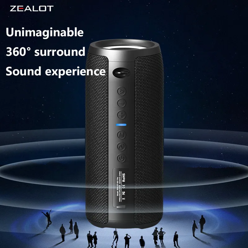 S51 Pro 40W trådlösa högtalare Utomhus Bärbar Subwoofer Högtalare 5200mAh Batteri 24 timmars speltid Hög stereo. — image 2
