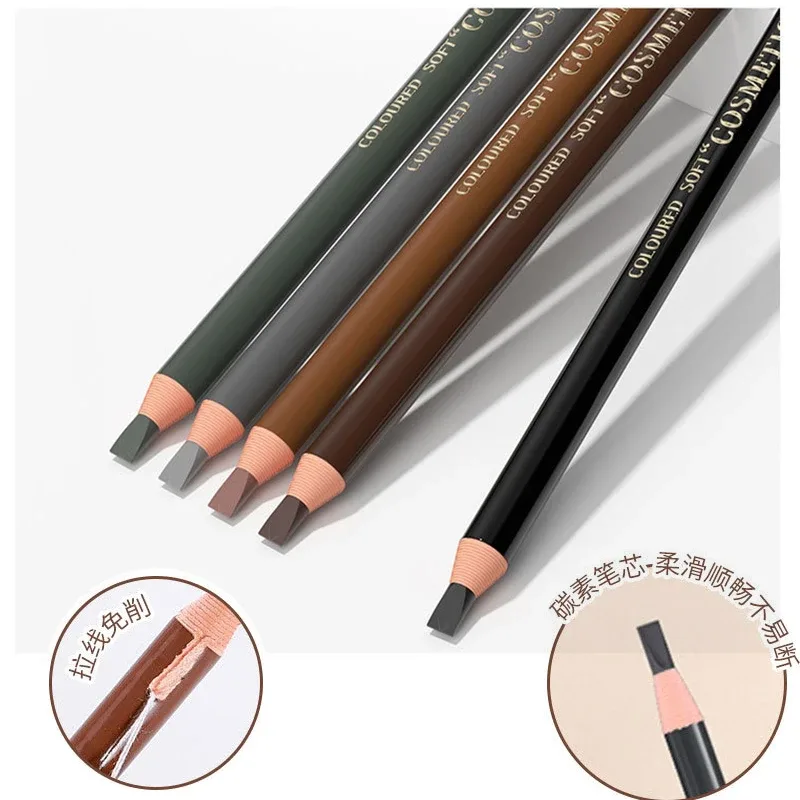 5 pz/set Matita Per Sopracciglia Trucco Marrone Potenziatori Per Sopracciglia Arte Cosmetica Matita Impermeabile Tinta Tipi Stereo Strumenti di Bellezza A Buon Mercato