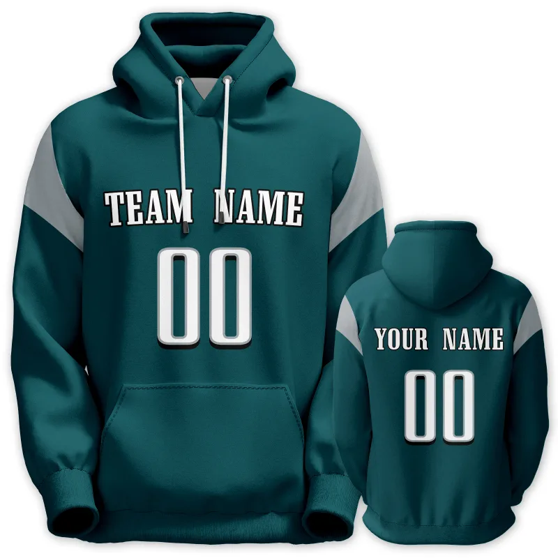 Men's Custom Football Hoodie Personalized Printed Team Name Number Sweatshirt Game Day Pullover Gift — image 11