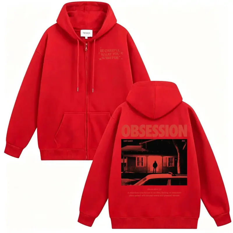 2026 Movie Obsession Felpa Giacca Cappotti One Wish Willow Fai attenzione a ciò che desideri per gli occhi Felpe con cappuccio retrò con zip alla moda da uomo