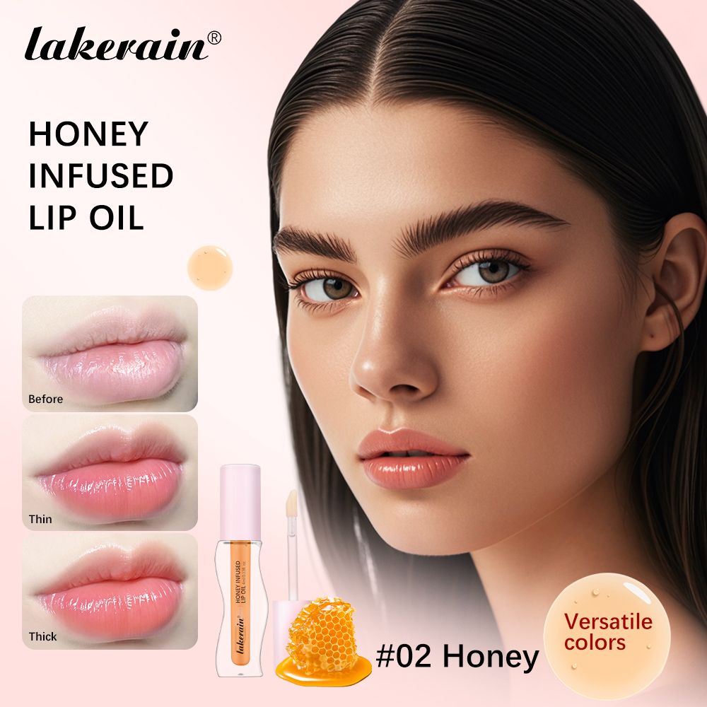 Pha Lê Trái Cây Mật Ong Tinh Chất Môi Dầu Gợi Cảm Đầy Đặn Môi Thạch Dâu Tinted Lip Chất Lỏng Chống Thấm Nước Dưỡng Ẩm Dầu Lipgloss Trang Điểm — image 5