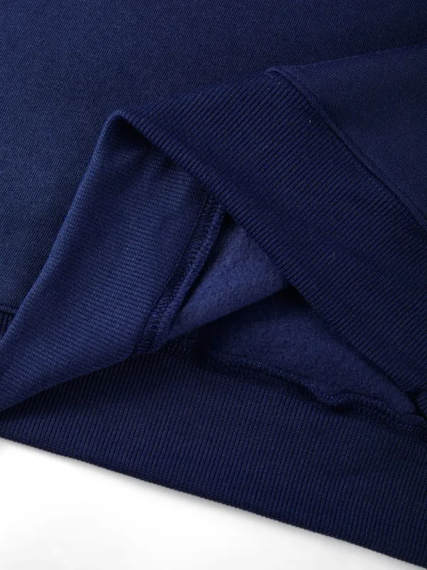 Sudadera con estampado creativo de letras de papá y niña, sudaderas cálidas de otoño para hombre, sudaderas con capucha de lana de gran tamaño, ropa de calle informal suave para hombre — image 5