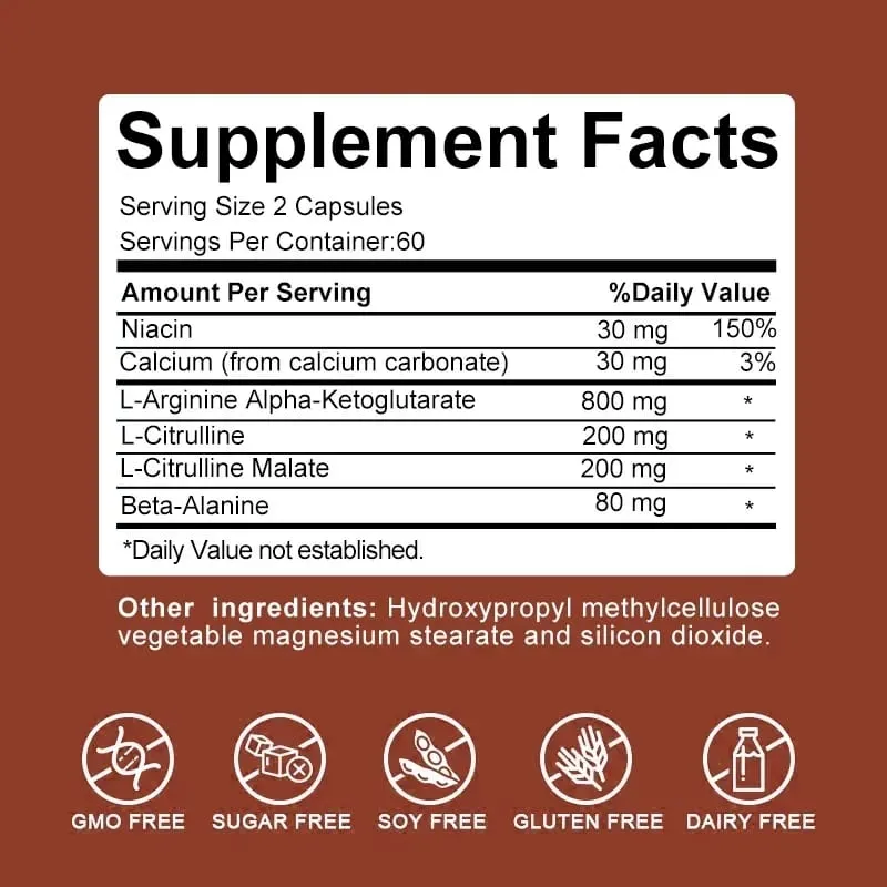 Best Male Enlargement Capsules – Nitric Oxide Supplement Male Energy Size Endurance Performance Muscle Enhancement — image 7
