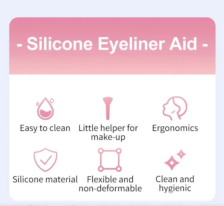 Best-selling Eye Makeup Assistant Tool for Drawing Eyebrows Eyeliner and Lower Eyelashes - Silicone Assistant Device — image 7