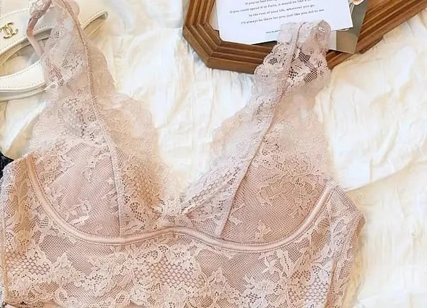 Conjunto de bralette de encaje: sujetador antiflacidez inalámbrico, lencería transpirable ajustable, sin aros, comodidad, ropa diaria delgada y sexy — image 14