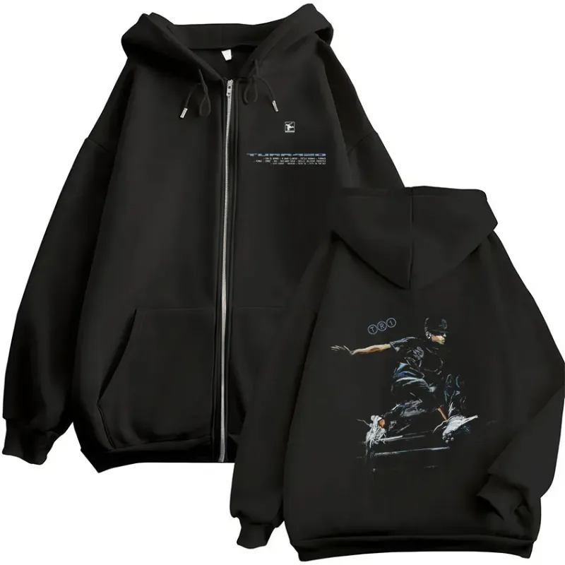 Rapper Trueno Turr4zo 2026 Tour Album Zipper Hoodies Men's Women Clothing Fashion Pullover Zip Up Hooded Sweatshirts Jacket Coat — image 1