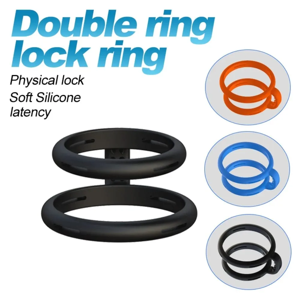 Silicone Semen Lock Ring Male Penis Rings Reusable Delay Ejaculation Erect Long-Lasting Scrotum Cock Ring Adults Sex Toy for Men — image 2