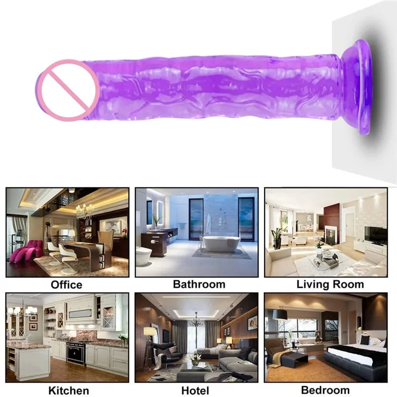 Realistic Dildo Masturbator Anal Toys For Women Crystal Dildo Suction Cup Penis Female Sex Toys G-Spot Erotic Toy for Adults 18 — image 6