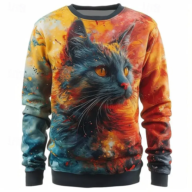 Full Print Chinese Dragon Graphic Sweatshirts For Men Women Long Sleeve Casual Round Neck Hoodie Streetwear Mens Sport Tracksuit