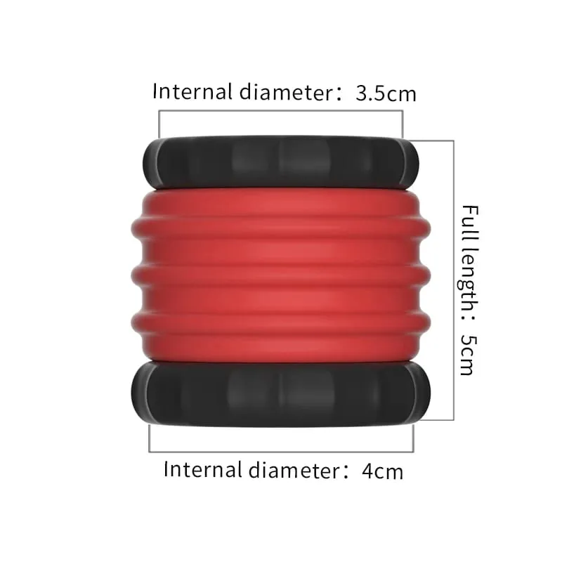 Male Ball Stretcher Scrotum Penis Rings Lock Sperm Penis Cock Ring Testis Restraint Penile Erection BDSM Sex Toys for Men Time