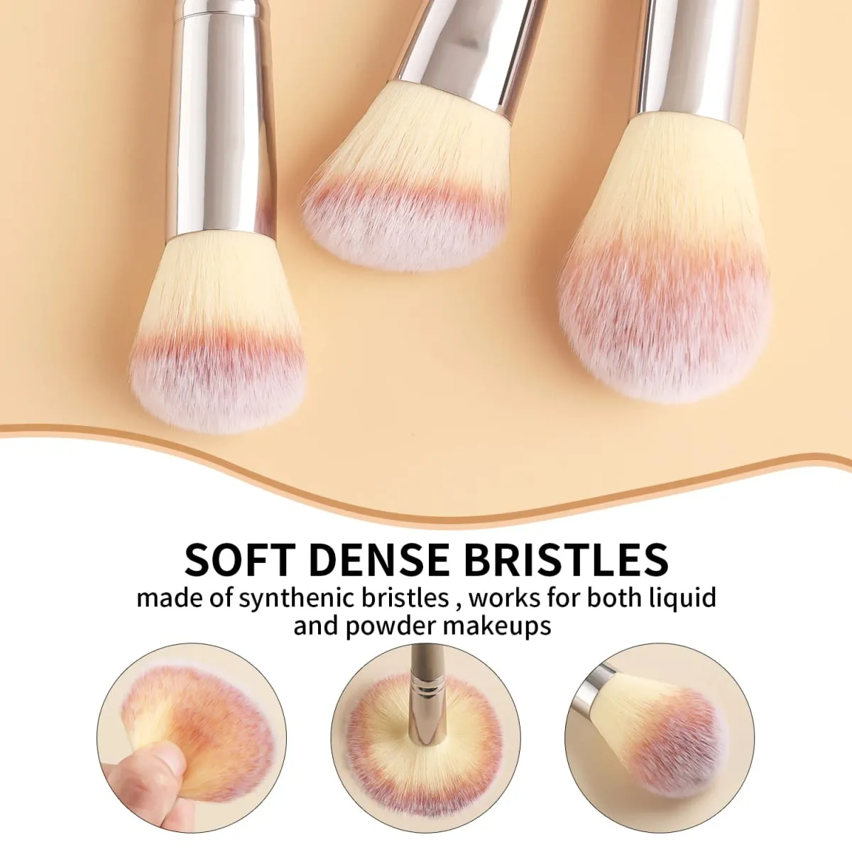 39Pcs Makeup Kit 18Pcs Brushes & Beauty Accessories Soft Bristle For Full Face Home Travel Cosmetic Set — image 3