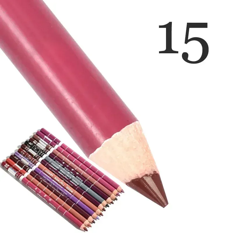 28Color Antifouling Lip Liner Professional Lipstick Pen Precise Waterproof Lip Outline Pencil Lip Makeup Lasting Eyeliner Creamy — image 29