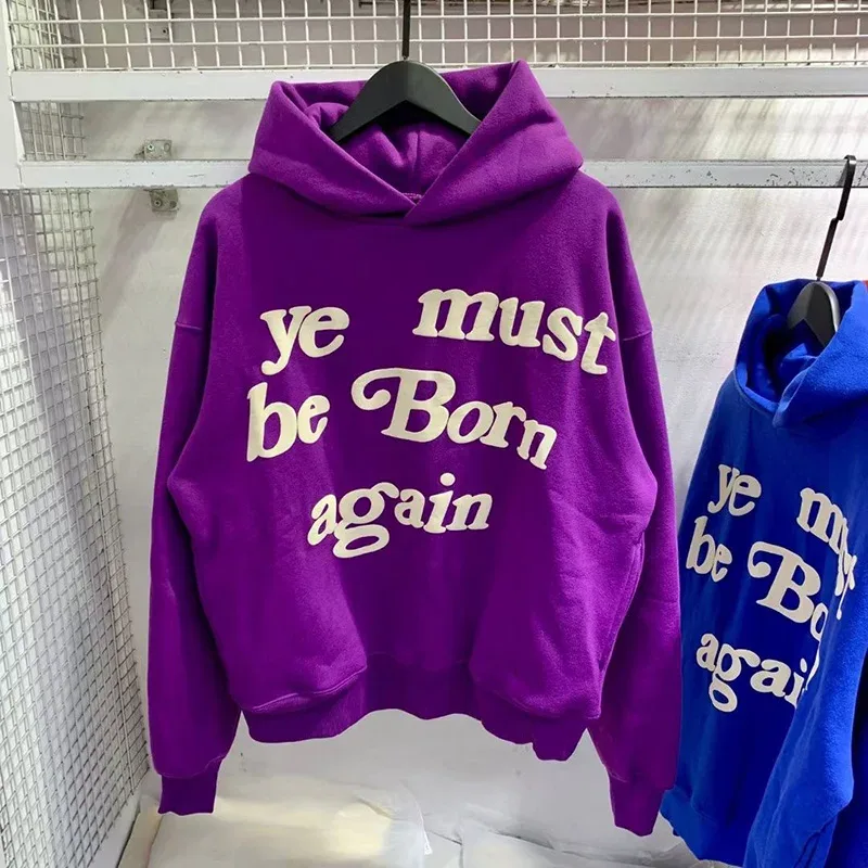 23FW Classic Foam Logo Ye Must Be Born Again Felpa con cappuccio Uomo Donna Migliore qualità Oversize Kanye West CPFM.XYZ Felpe Multicolor — image 15