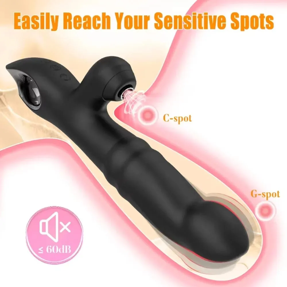 Female Clitoris Sucker Rabbit Vibrator Vibrating Sucking Swing Vagina G Spot Vibrator Masturbator Dildo Massager Adult Sex Toys — image 4