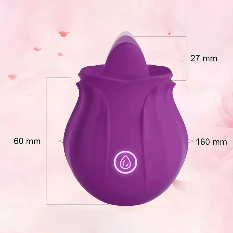 장미 모양의 진동기 여성을위한 신체 안전한 실리콘 섹스 토이 방수 충전식 다중 속도 진동 신중한 성인 선물