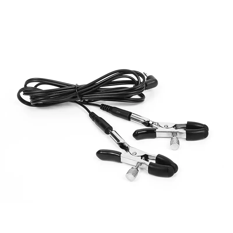 Remote Control Electric Shock Metal Nipples Clamps Breast Stimulation Massage Klitoris Labia Clips Mga Pang-adultong Laruan para sa Mga Babaeng Lalaki — image 8