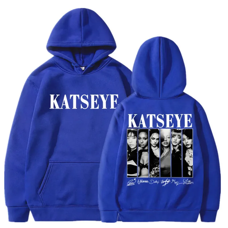 限定 Kpop Katseye プリントパーカーヴィンテージトレンディ男性女性 Y2k パーカートレーナーフリース特大トラックスーツストリートファンギフト — image 20