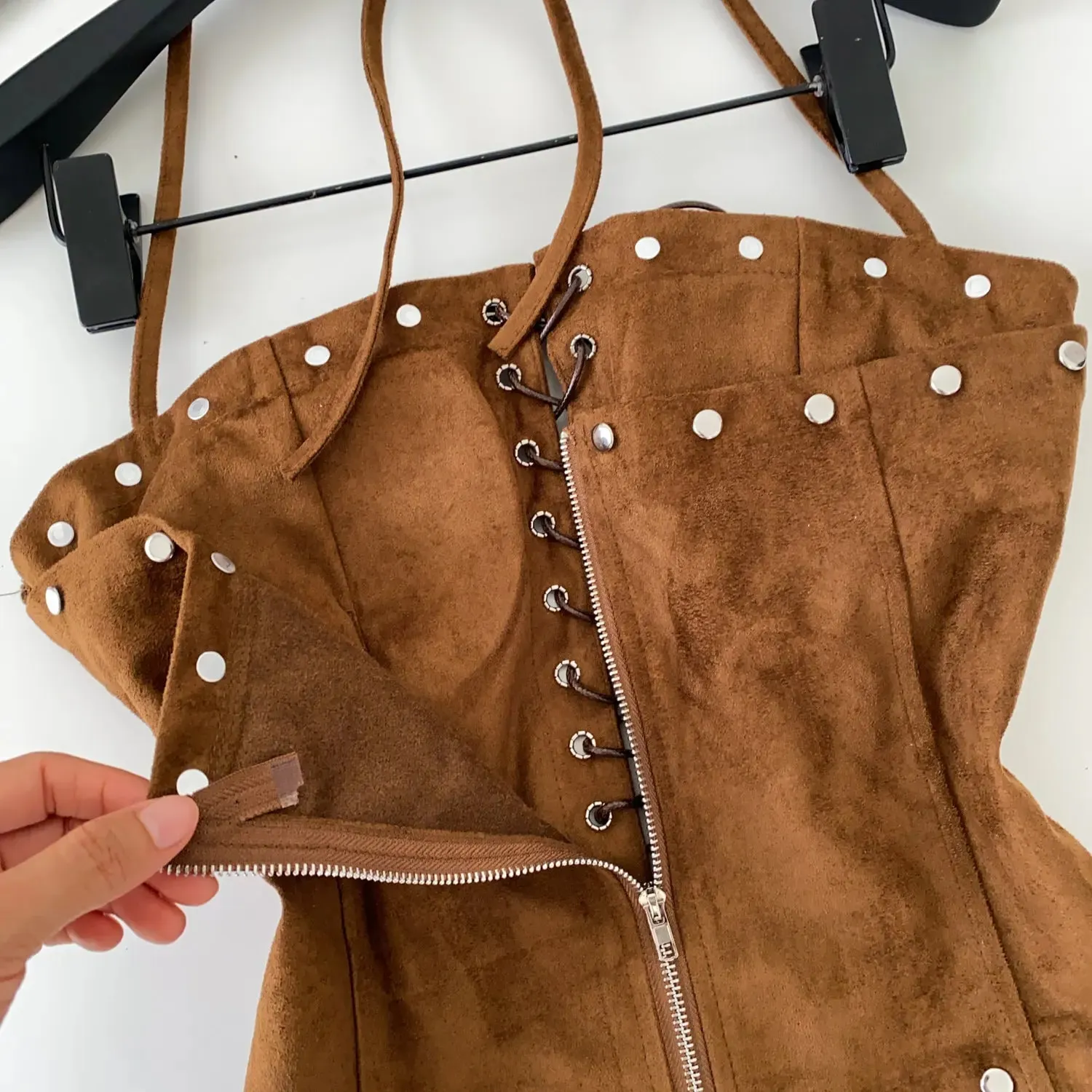 Sexy Bandage Halter Solid Tanks Top Vintage Corset Bustier Korean Autumn Camis Women Party Spice Girl Crop Top — image 4