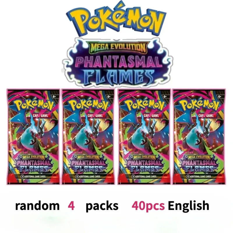 zábava 40 kusů Pokemon Card Pack 4 sady Sun Moon Violet 151 Angličtina Sběratelské karty Sběratelské hračky Halloween Dárek Fantasy Sci-Fi