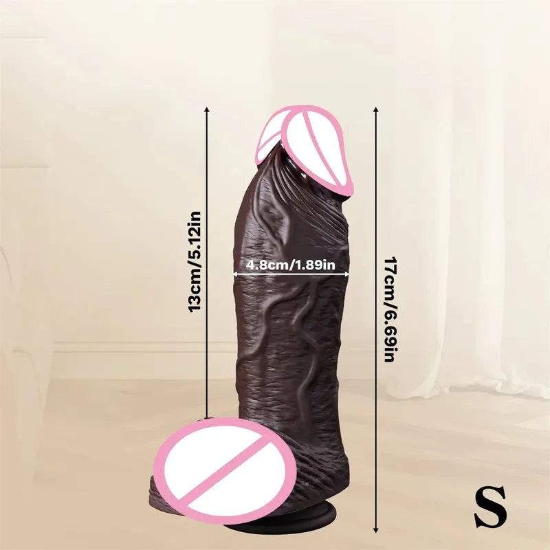 Supertjocka realistiska huddildos för anala enorma sexleksaker Silikon Kvinna Vagina Vuxen Onanist kuk Gay Big Dick Buttplug 18+