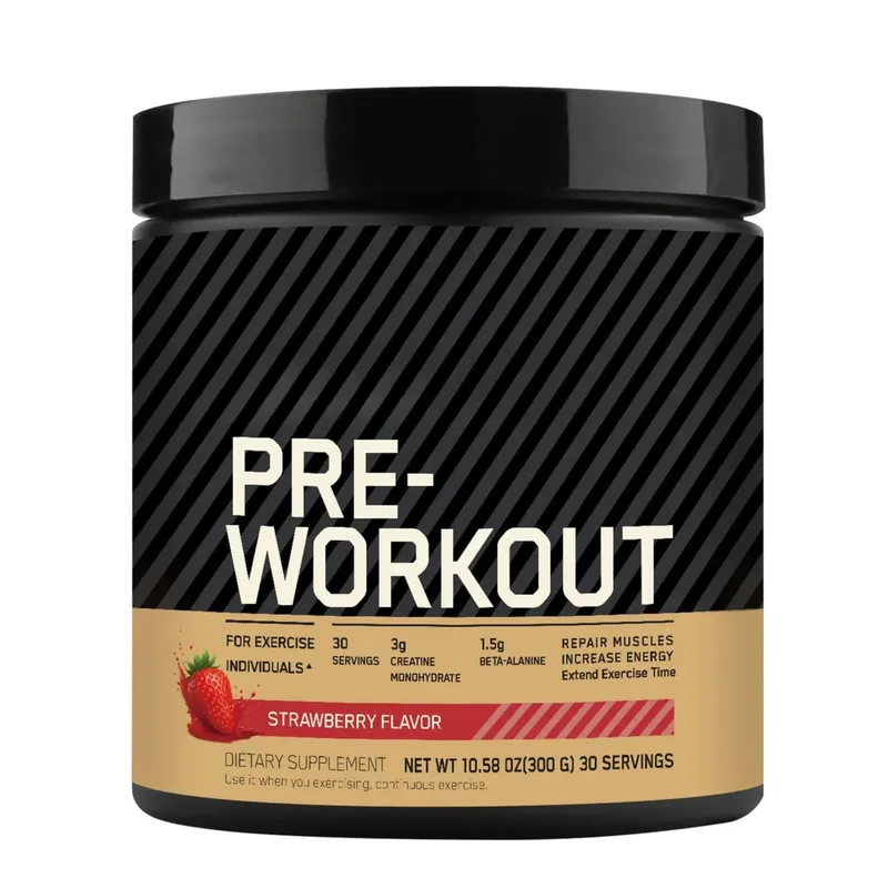 Pre Workout Pulver med Kreatin Beta Alanine L Citrulline Tyrosine Koffein Energi Udholdenhed Fokus Support 300 g 30 portioner