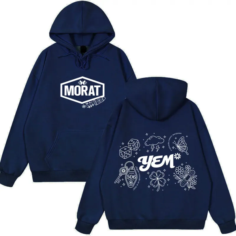 Band Morat Yem World Tour 2026 Print Hoodie Men Women Fashion Clothing Pullover Long Sleeves Loose Hip-hop Sweatshirts Fan Gifts — image 5