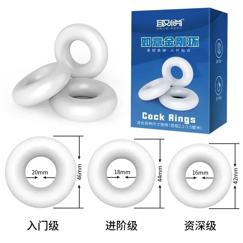 3pcs Penis Cock Ringen Volwassen Goederen Voor Mannen 18 + Vertraging Ejaculatie Adult Sex Toys Multifunctionele Voor Beginners langdurige Cockring — image 2