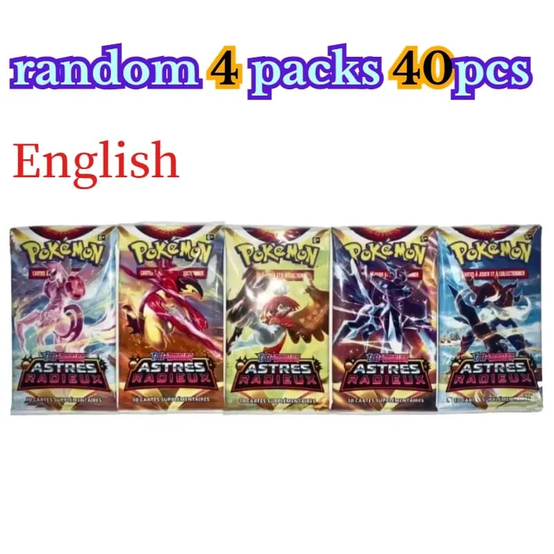zábava 40 kusů Pokemon Card Pack 4 sady Sun Moon Violet 151 Angličtina Sběratelské karty Sběratelské hračky Halloween Dárek Fantasy Sci-Fi — image 28