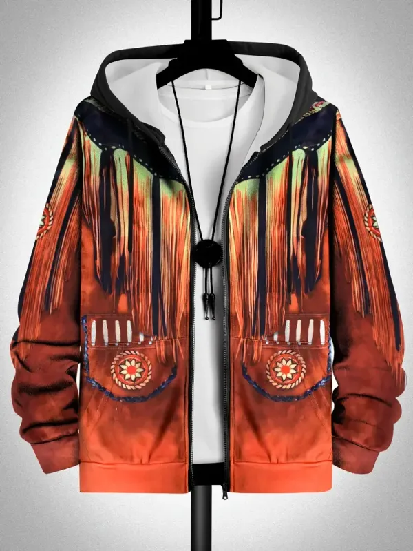 레트로 격자 무늬 인쇄 패치 워크 지퍼 업 까마귀 남성 의류 핫 스타일 긴 소매 풀오버 트렌드 streetwear 남자 지퍼 업 후드