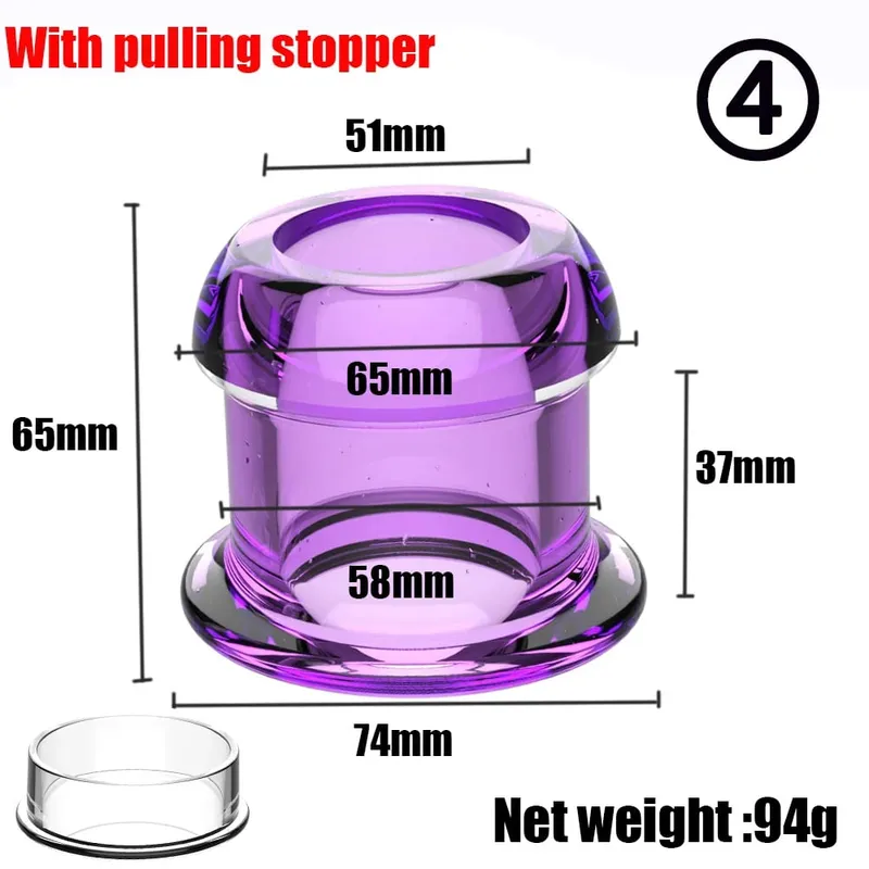 Hollow Speculum Peeking Anal Beads Vagina Butt Plug Ass Expander Tunnel Transparent Anus Dilation BDSM Sex Toy for Gay Couples — image 18