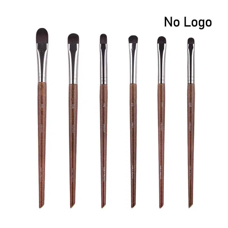 Přírodní dřevo štětce na líčení očí celá sada Pro Crease Eyeshadow Make up kit rozmazání zvýrazňovač obočí Štětec na řasy praktický — image 18