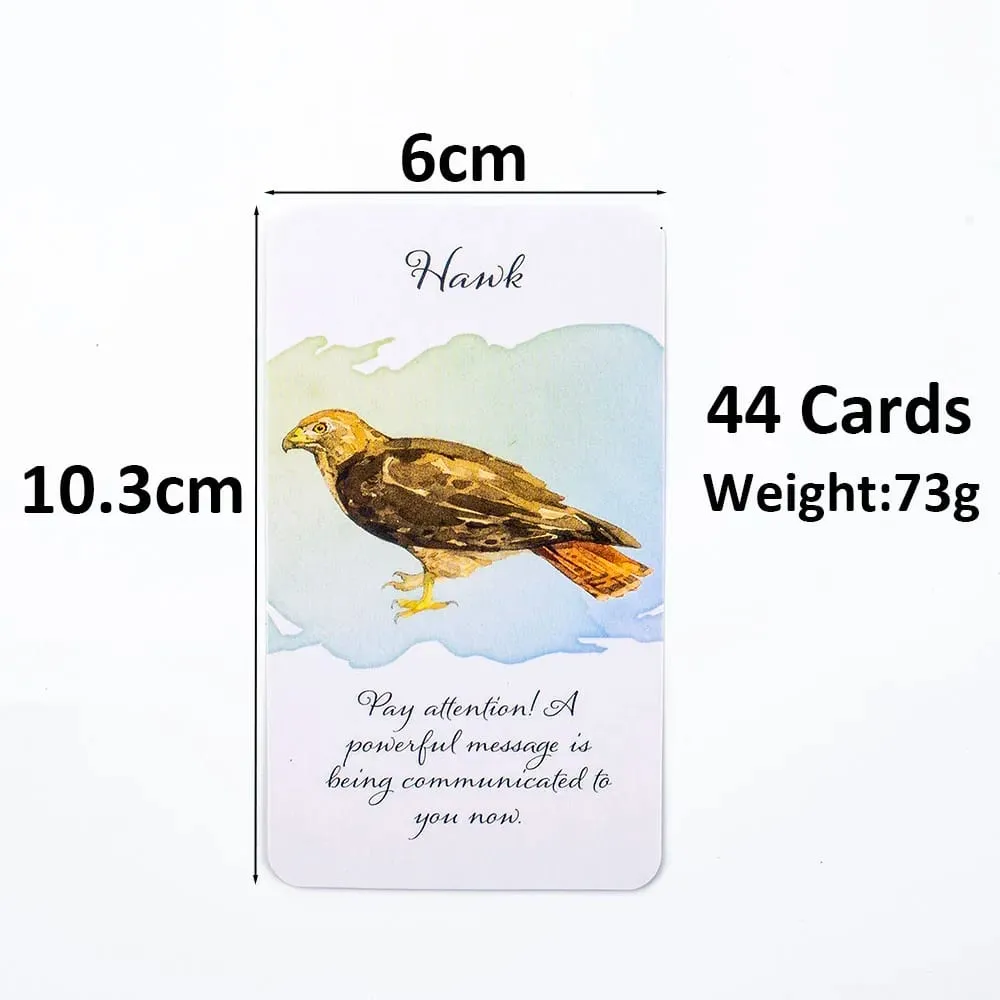 Divine Feather Messenger 44 Oracle Cards English Visions Divination Edition 10.3x6cm Deck with PDF Guide Book for Board Games &