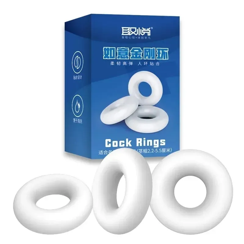 3pcs Penis Cock Ringen Volwassen Goederen Voor Mannen 18 + Vertraging Ejaculatie Adult Sex Toys Multifunctionele Voor Beginners langdurige Cockring — image 4